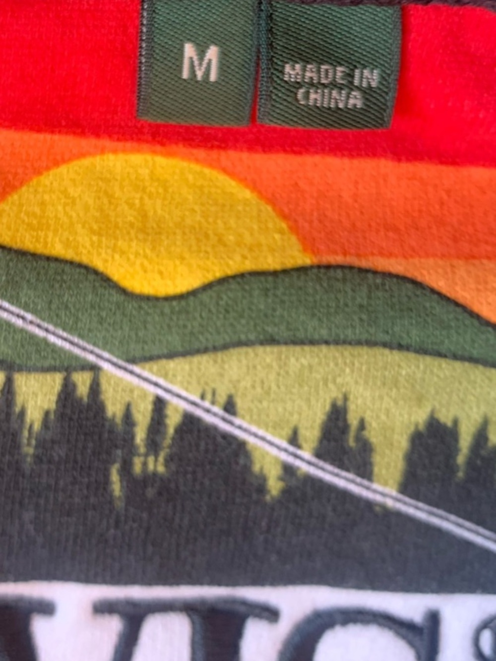 Orvis Vintage Fade Gray Black Camo Quarter Snap Pullover Sweatshirt Men’s Medium - Picture 11 of 13